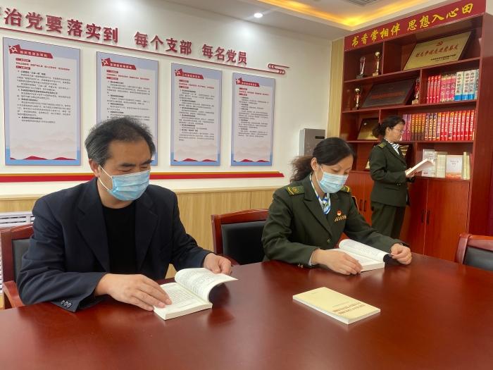 2021-4-19邯郸所机关以“读、讲、考”扎实推进党史学习教育，作者：张培培
