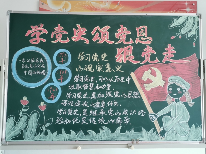 2021-4-19栾城东站积极营造党史学习氛围 (1)