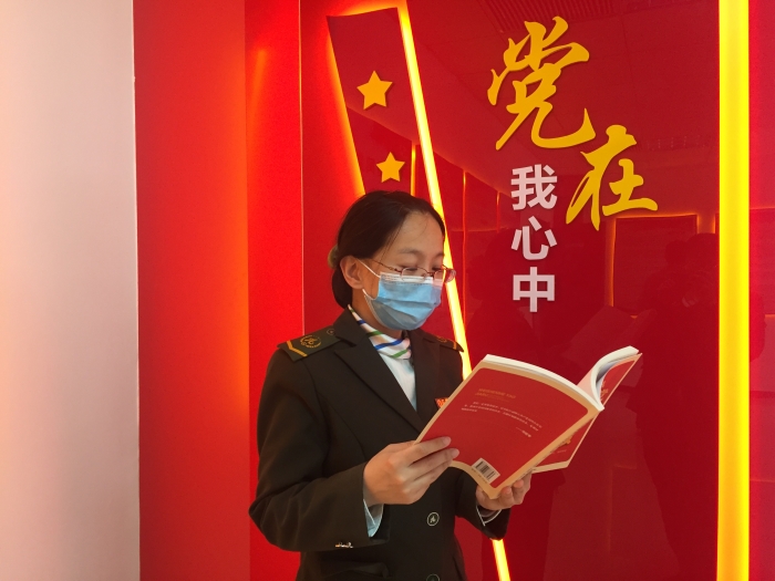 2021-4-23，邢台北站班务会加强党史学习，作者：李墨涵 (2)