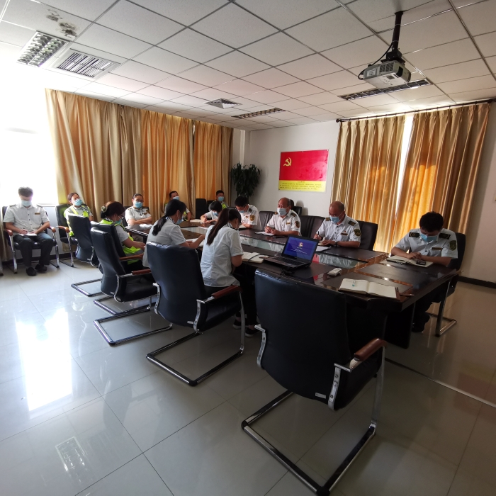 C:\Users\郭立坤\Desktop\大广分公司枣强收费站召开疫情防控强化站务会