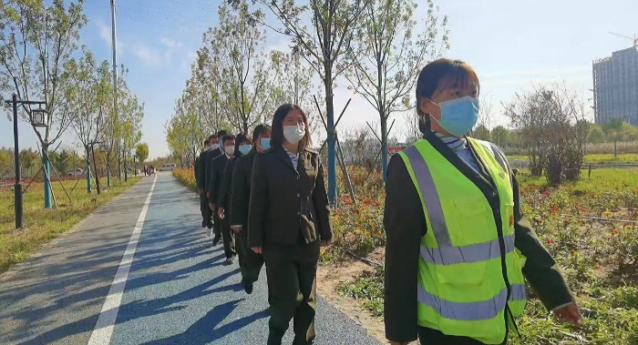 大麻森收费站开展“迎冬奥 展风采”健步走活动