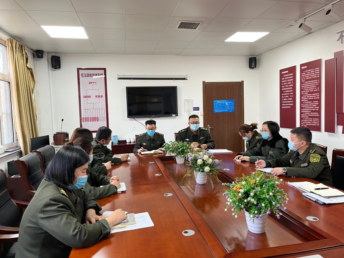 大广分公司大名站专题传达学习分公司2022年“两会”精神