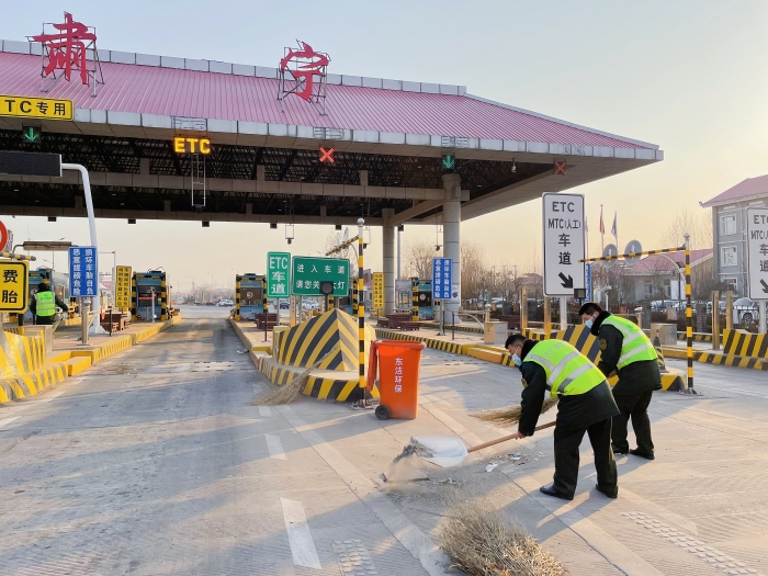 大广分公司肃宁站：开展节前环境卫生“大扫除”活动1