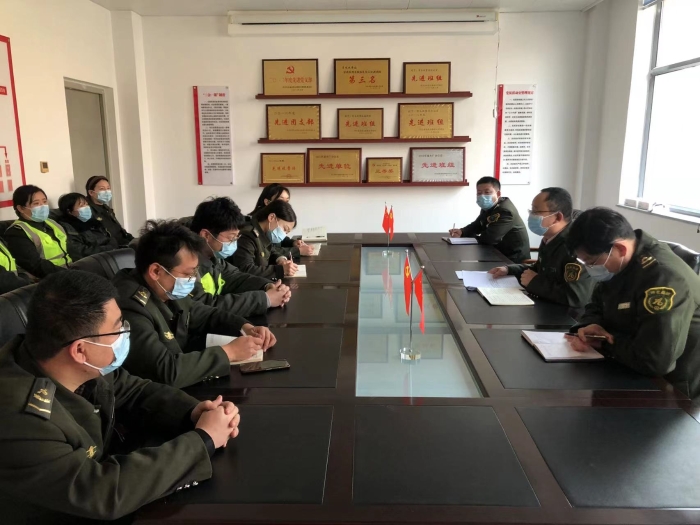 大广分公司常屯收费站组织召开春节节后收心会