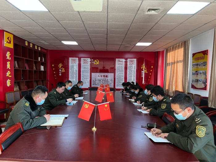 2022-2-7   柏乡收费站积极召开节后收心会，拍摄：高冰册