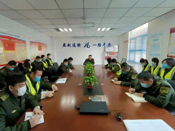 冀州南收费站组织召开留营会，部署近期重点工作
