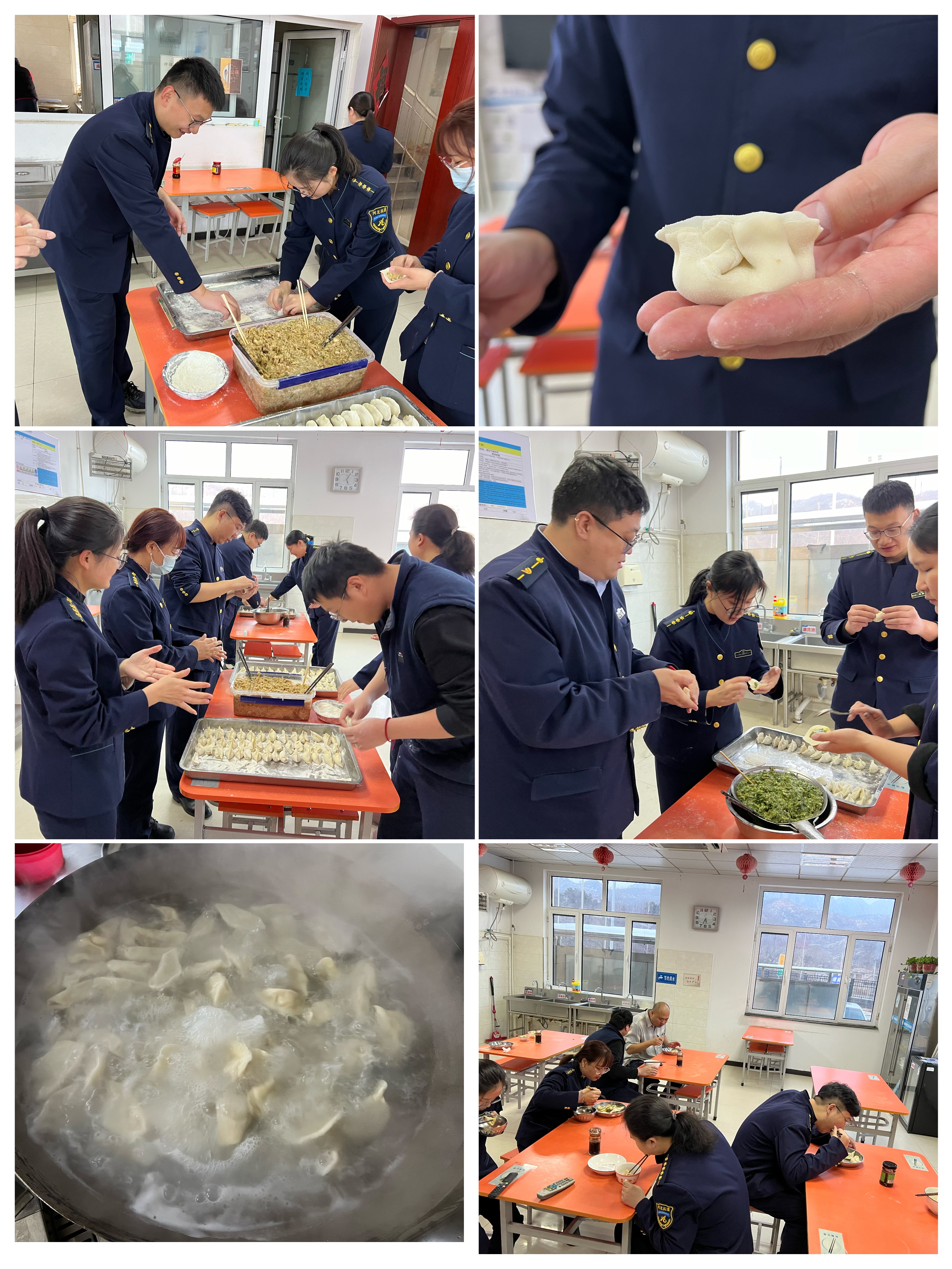 黄土岭收费站开展包饺子送温暖活动